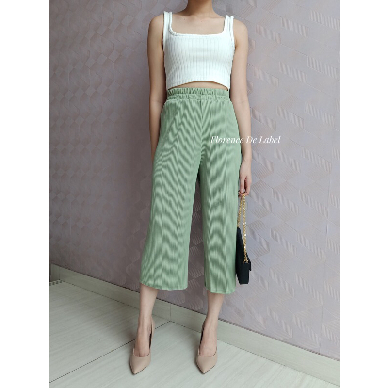 Jual CALLIE MIDI PLEATED CULOTTE Kulot Midi Plisket Kulot