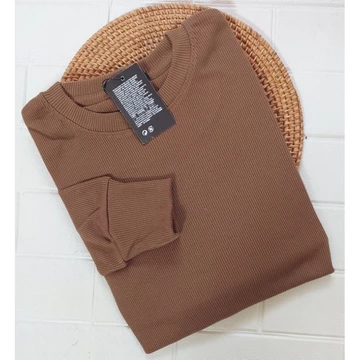 Kaos Wanita Semi Cruwneck Oval RIB Premium Waffel