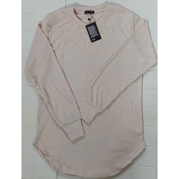 Kaos Wanita Semi Cruwneck Oval RIB Premium Waffel