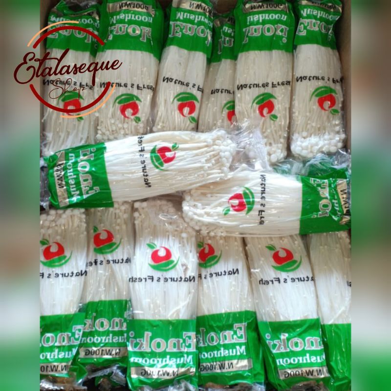 Jual Enoki 1 Dus isi 50 pack | Shopee Indonesia
