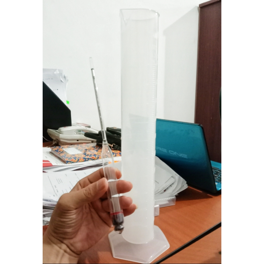 Jual Set Hydrometer untuk Solar Test Density BBM Plus Gelas Ukur 500 ml ...