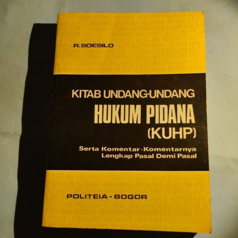 Jual BUKU HUKUM PIDANA (KUHP) | Shopee Indonesia