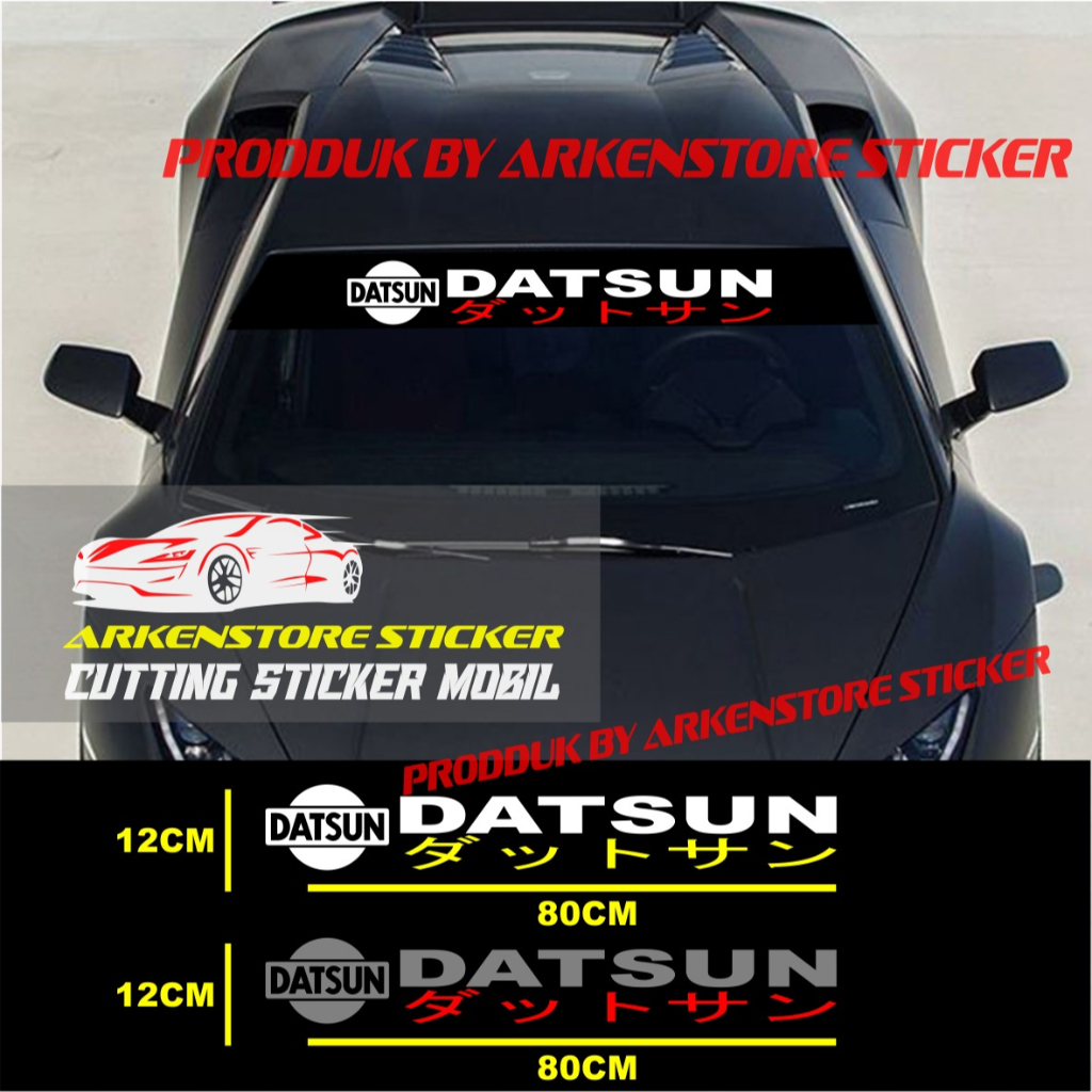 Jual Sticker Stiker Kaca Mobil Datsun Kanji Cutting Sticker Kaca Mobil Datsun Kanji Shopee