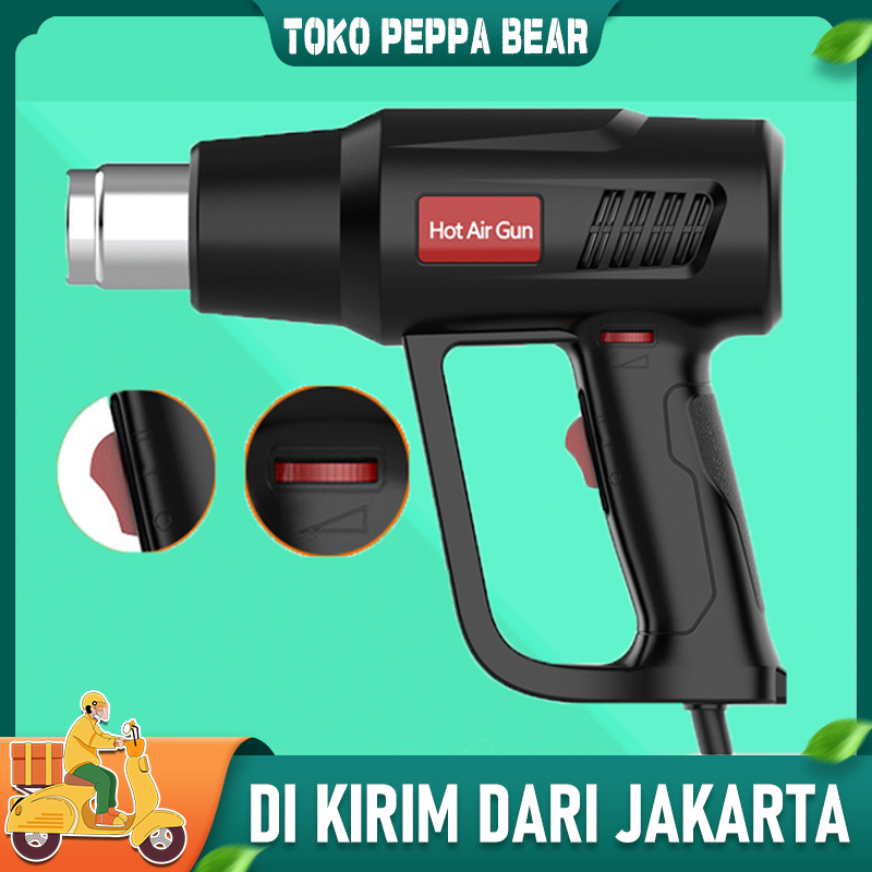 Jual 220V Heat Gun Air Hot Gun Pistol Angin Panas Pemanas Stiker Heat