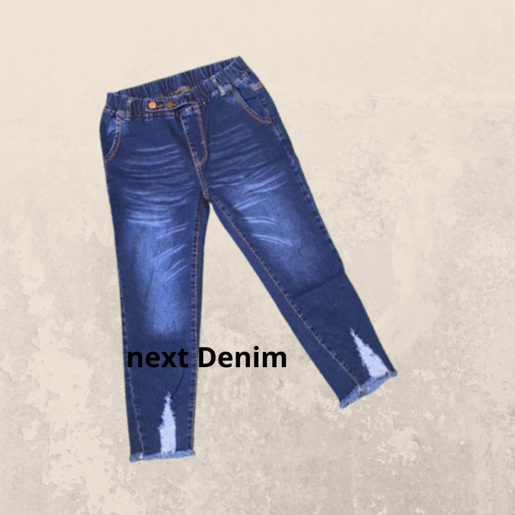 Fashion New Kapde Jeans Celana Jeans Pendek 7/8 Pingang