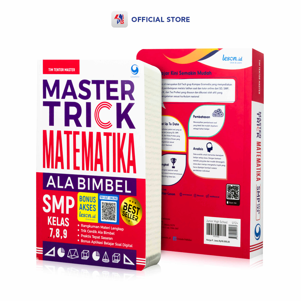 Jual Buku Matematika SMP / Master Trick Matematika Ala Bimbel - SMP ...