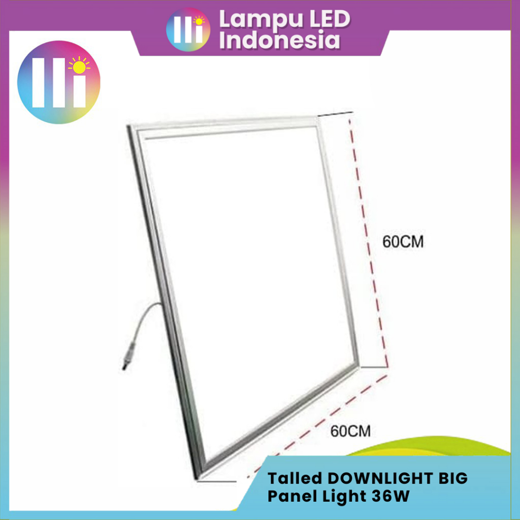 Jual Lampu Downlight kotak 36W LED Panel Light Talled Original GARANSI ...