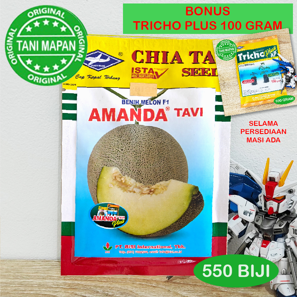 Jual Melon Amanda Tavi Biji Bonus Tricho Plus Benih Melon