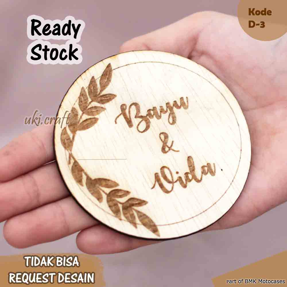 Jual Nama Kayu Custom Decorasi Mahar Scrabbook Name Tag Kayu Nama