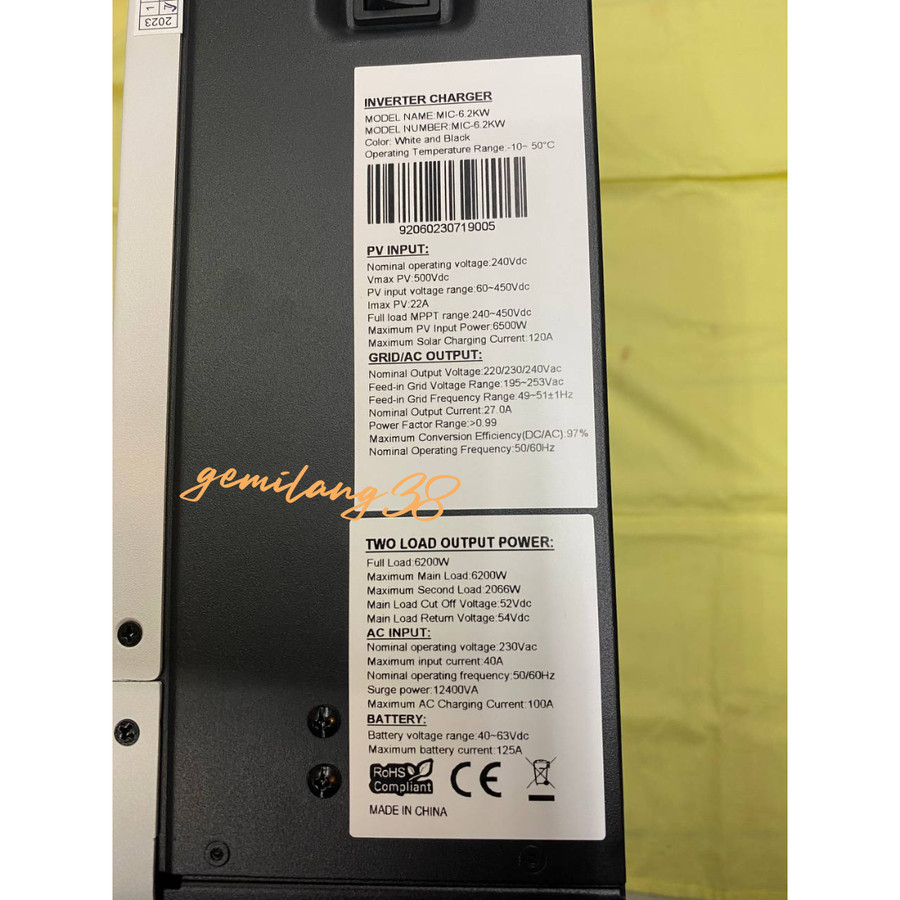 Jual Inverter Hybrid Solar Controller 48V User Manual | Shopee Indonesia