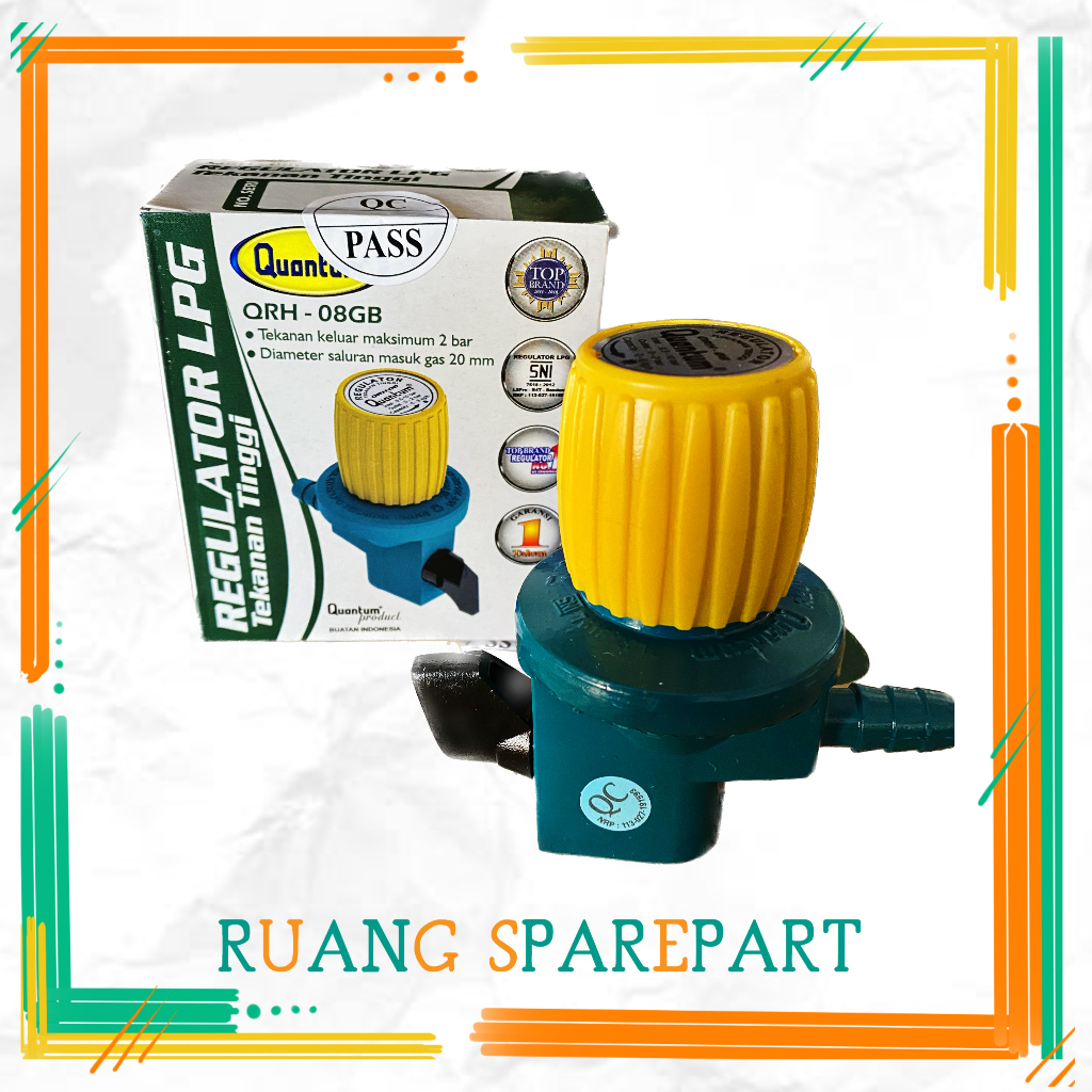 Jual Regulator Gas Tekanan Tinggi Quantum QRH08 SNI Shopee Indonesia