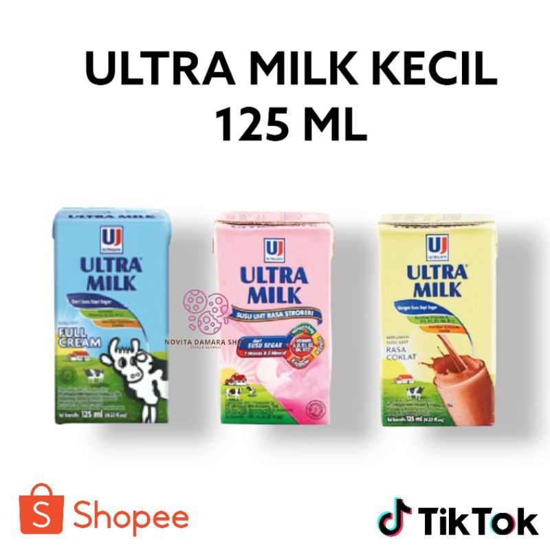 Jual ULTRA MILK 125ML [ HARGA MURAH ] ISI 5 PACK Shopee Indonesia