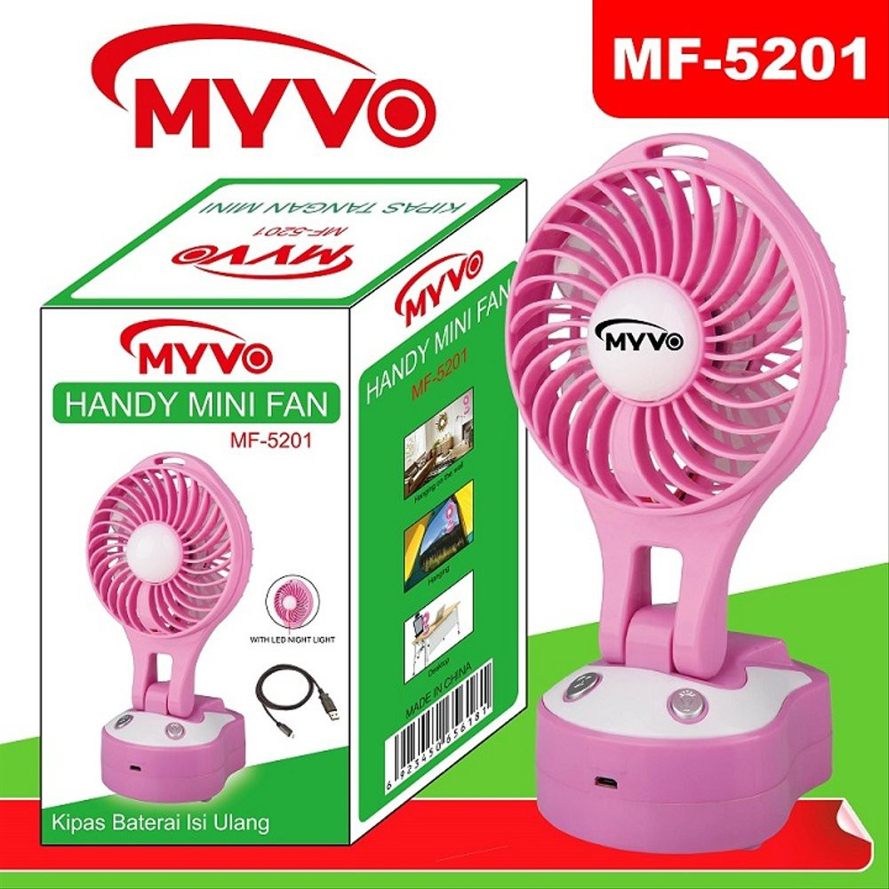 Jual [DAMAGE BOX] MYVO KIPAS ANGIN MINI PORTABLE HANDY MINI FAN ...