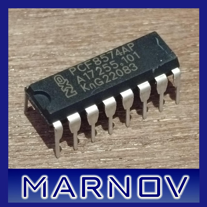 Jual IC PCF8574AP DIP GPIO 8-bit I/O Expander I2C bus 16P 16 pin ...