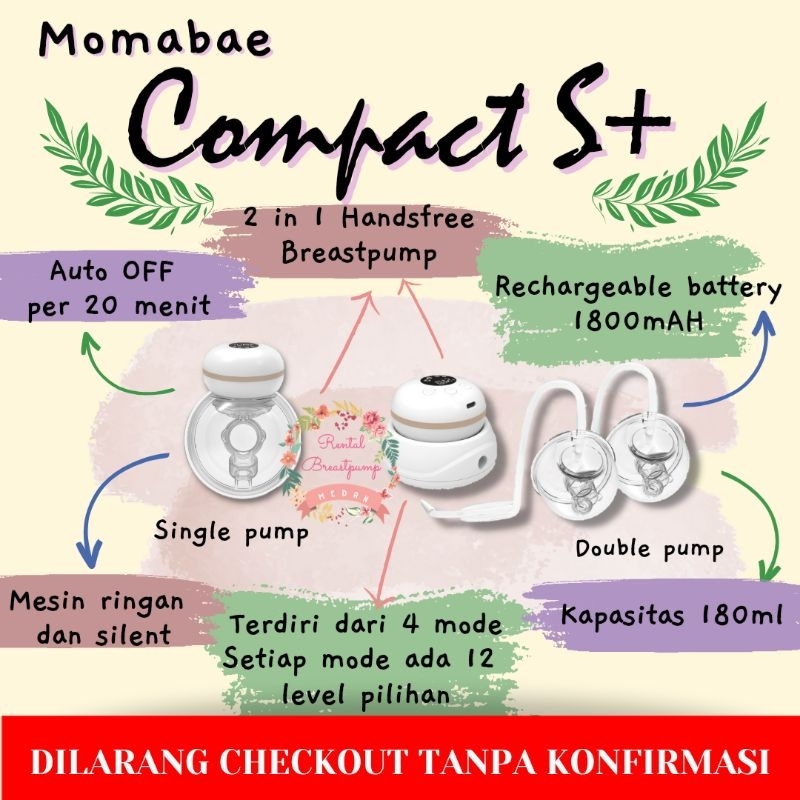 Jual Sewa Momabae Compact S+ Breast Pump / Rental Pompa Asi Elektrik ...