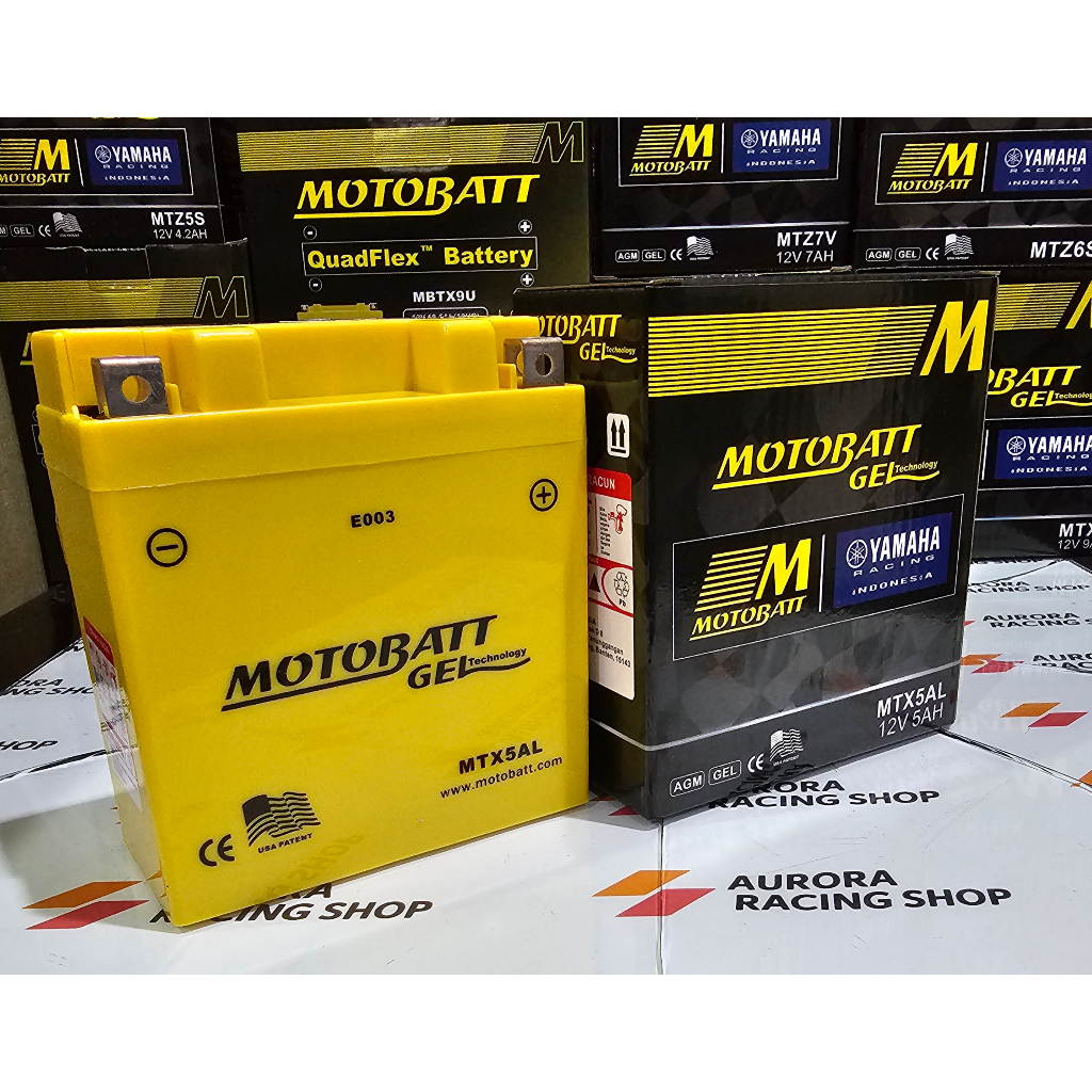 Jual AKI MOTOR MOTOBATT MTX5AL YAMAHA MIO SPORTY / MIO SMILE / F1ZR
