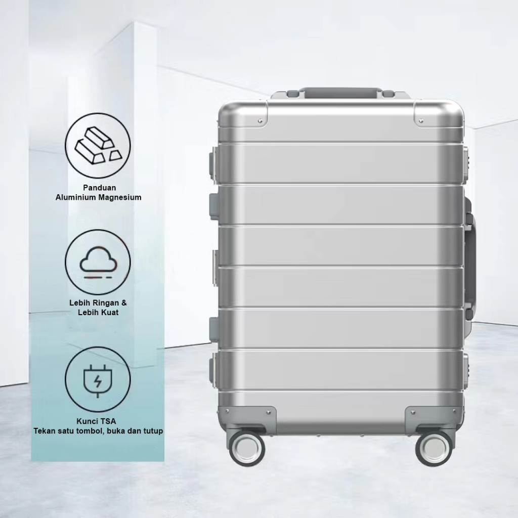 Jual Koper MI Metal Suitcase 20 Inch Koper Kabin Luggage 20 inch