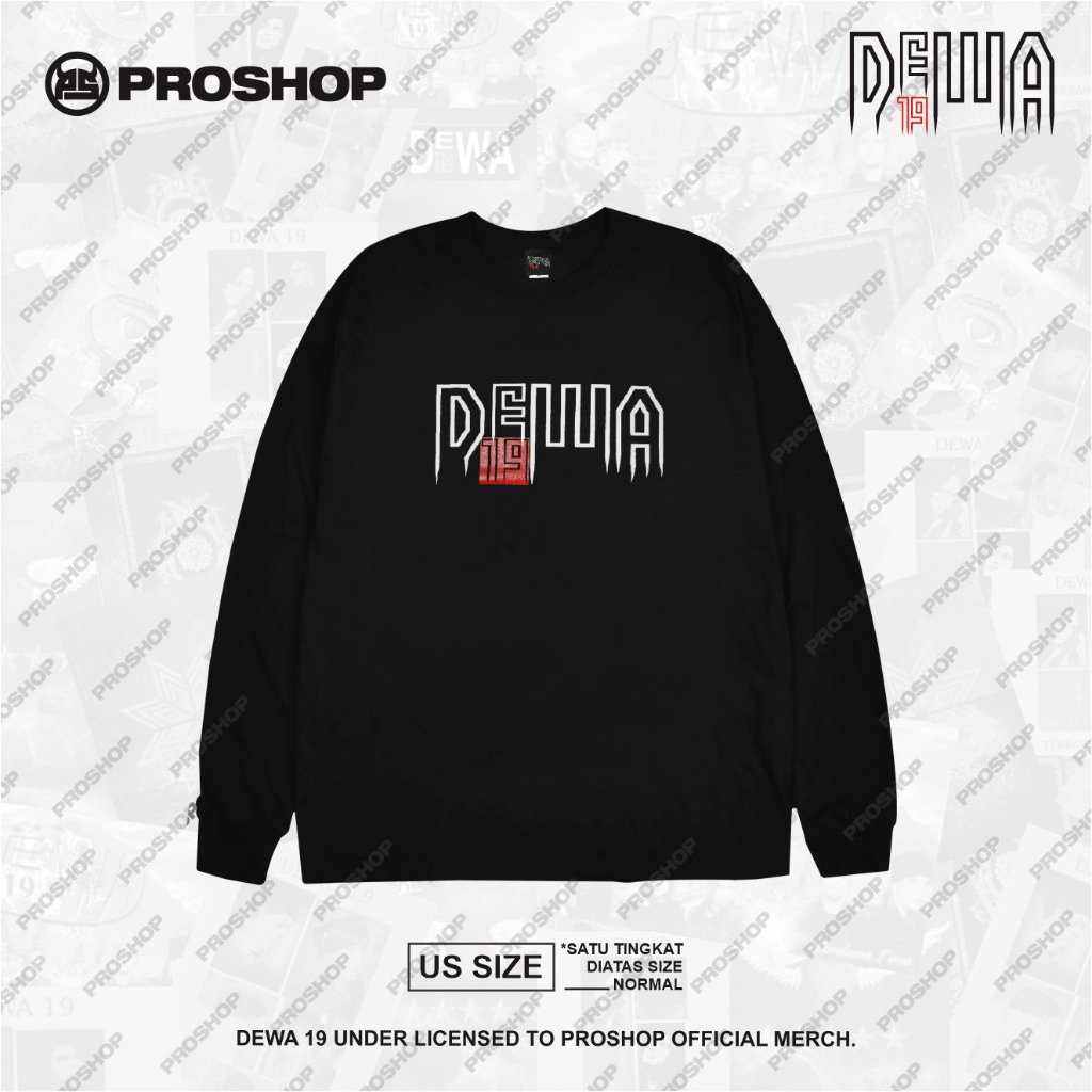 Jual Proshop Ls Logos Long Sleeve Dewa Tshirt Kaos Pria Kaos Distro Hitam Shopee