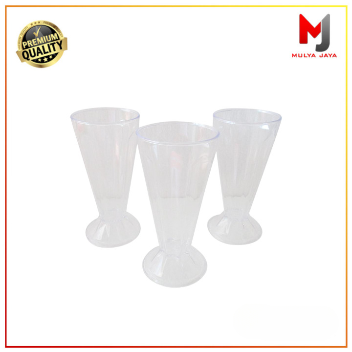 Jual Mulya Jaya Gelas Jus Plastik Bening Set 3Pcs Gelas Palstik Bening