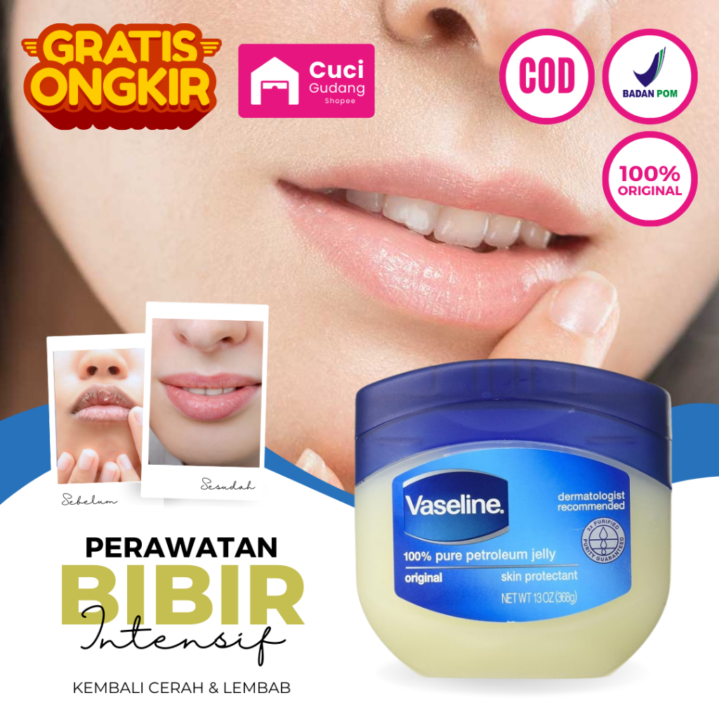 Jual [ORIGINAL] Lipbam Vaseline Masker Pemerah Untuk Pelembab Bibir