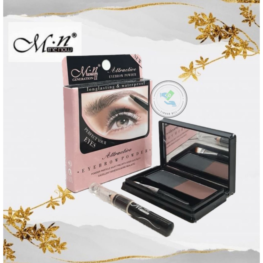 Jual EYEBROW POWDER MN / MENOW / ME NOW + EYELINER EYELINER COMPACT 2 ...