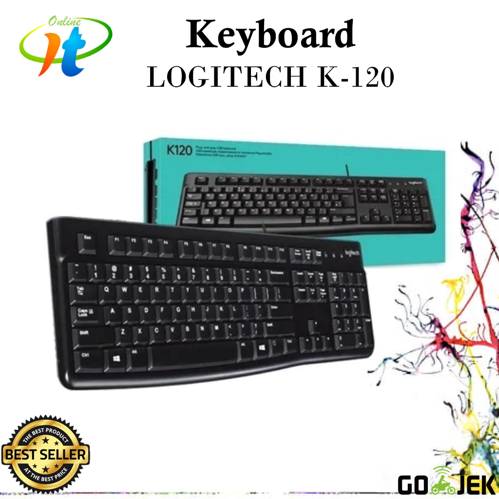 Jual LOGITECH K120 KEYBOARD MOUSE KEYBOARD USB 100 ORIGINAL K120