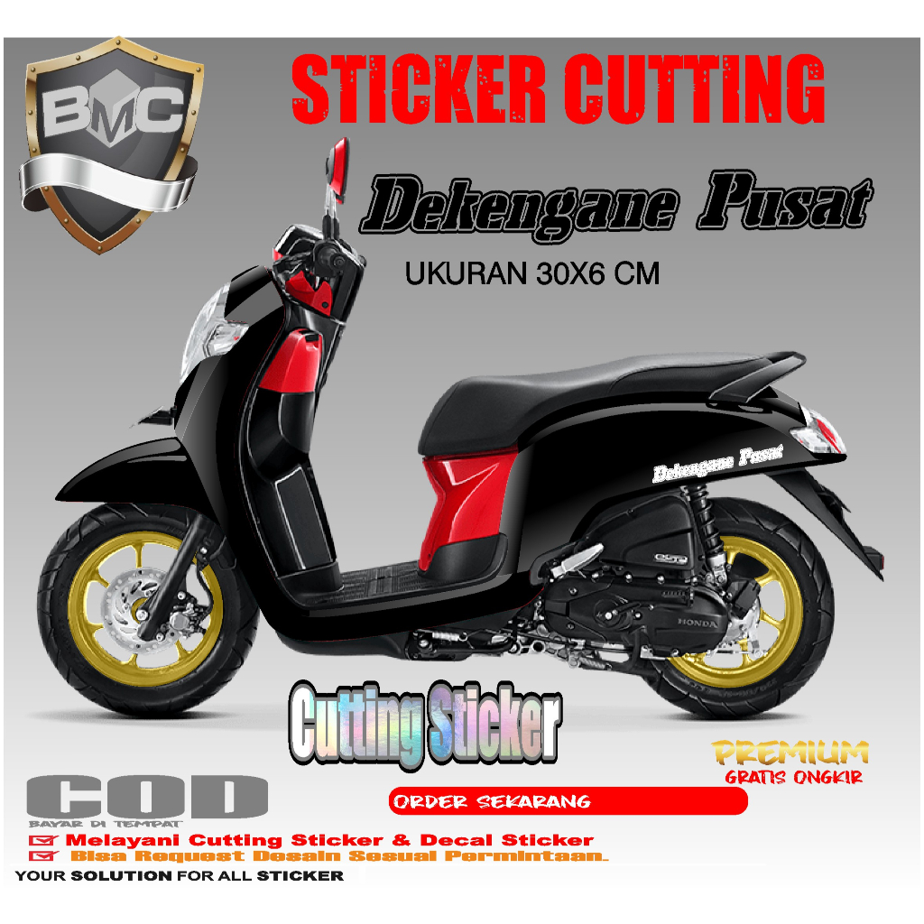 Jual Sticker Cutting Motor Mobil Truck Pickup Stiker Variasi Cutting Dekengan Pusat Shopee