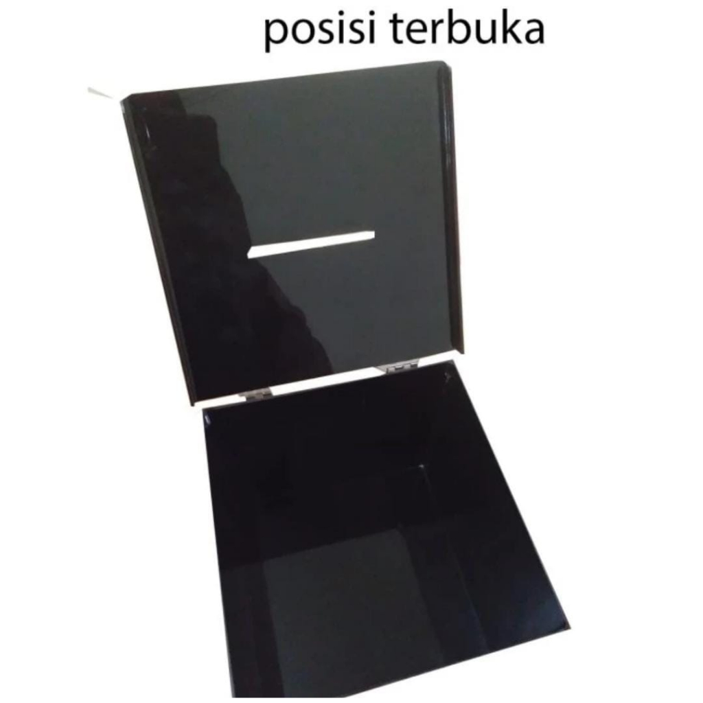 Jual Kotak Amal Hitam Kotak Amal Box Saran Tips Akrilik Kotak Undian ...