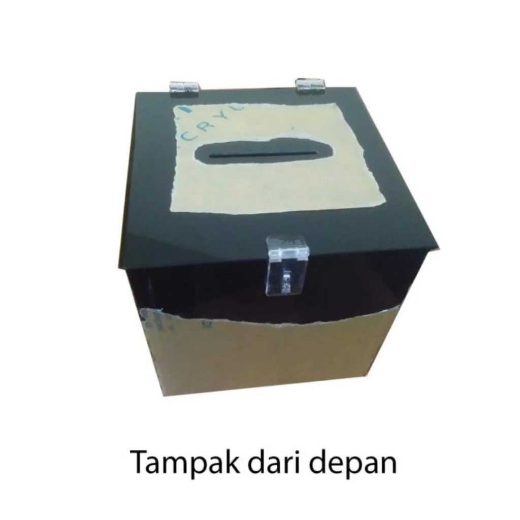 Jual Kotak Amal Hitam Kotak Amal Box Saran Tips Akrilik Kotak Undian ...