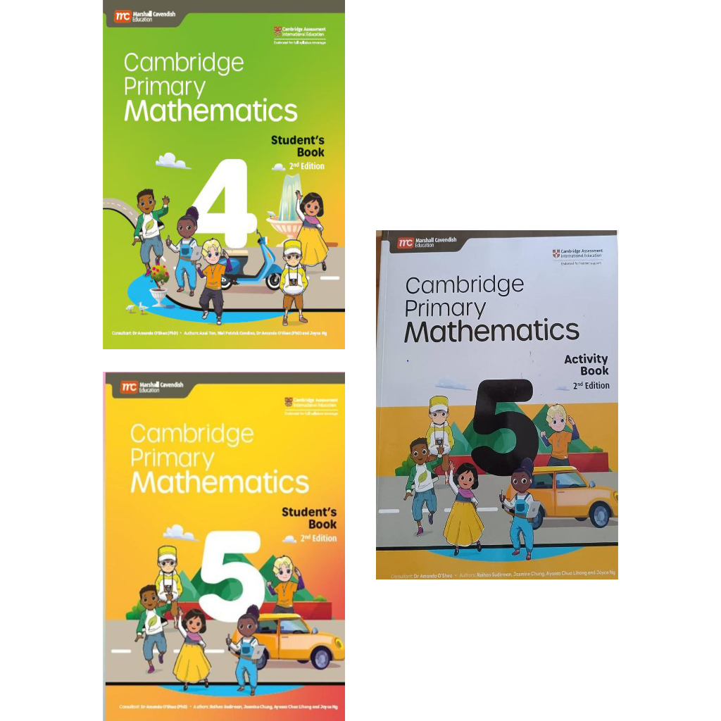 Jual Cambridge Primary Mathematics Student Book 4-5 & Activity Book 4 ...