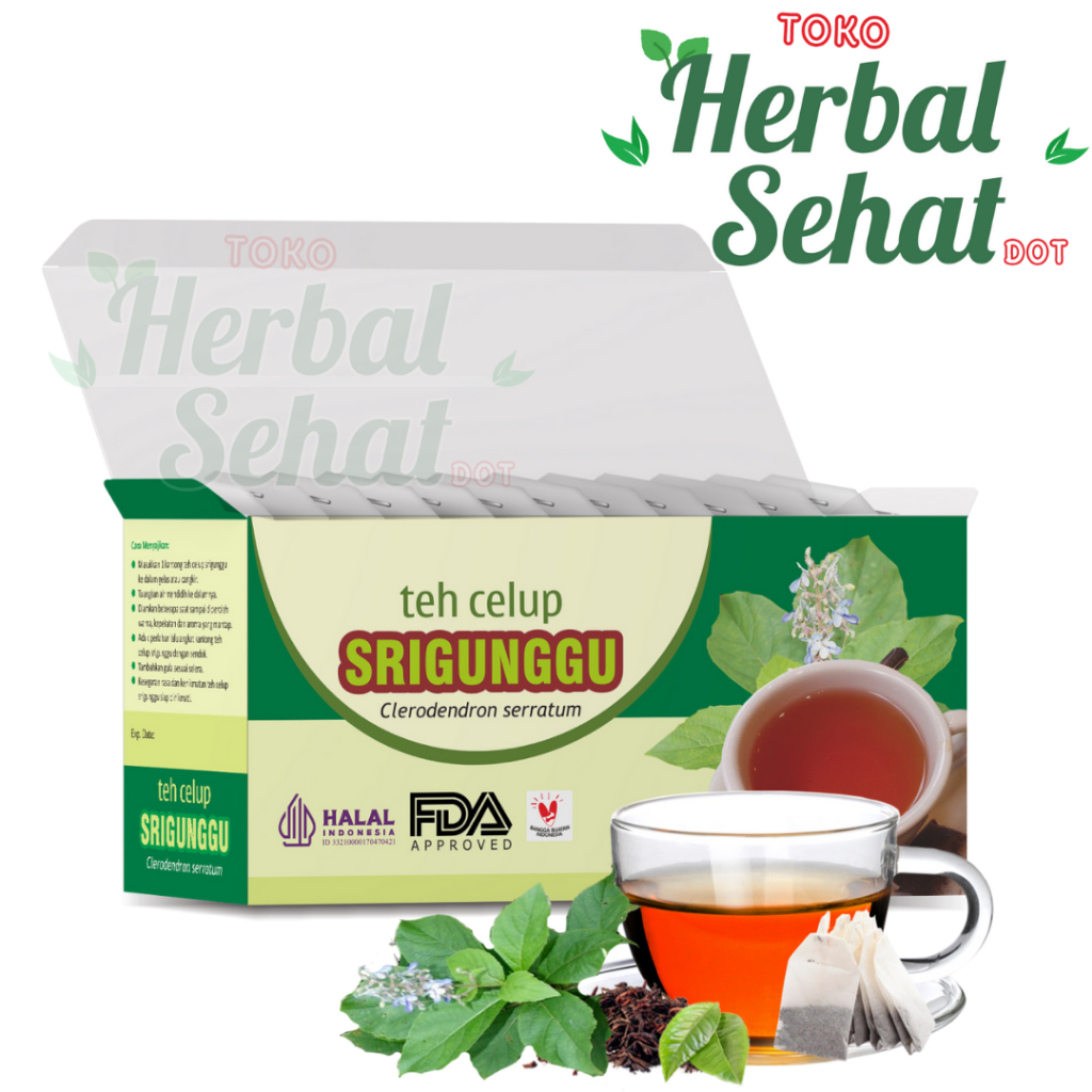 Jual Teh Herbal Srigunggu Tazakka Isi 20 Kantong Teh Celup Membantu Meredakan Batuk Dan 7989