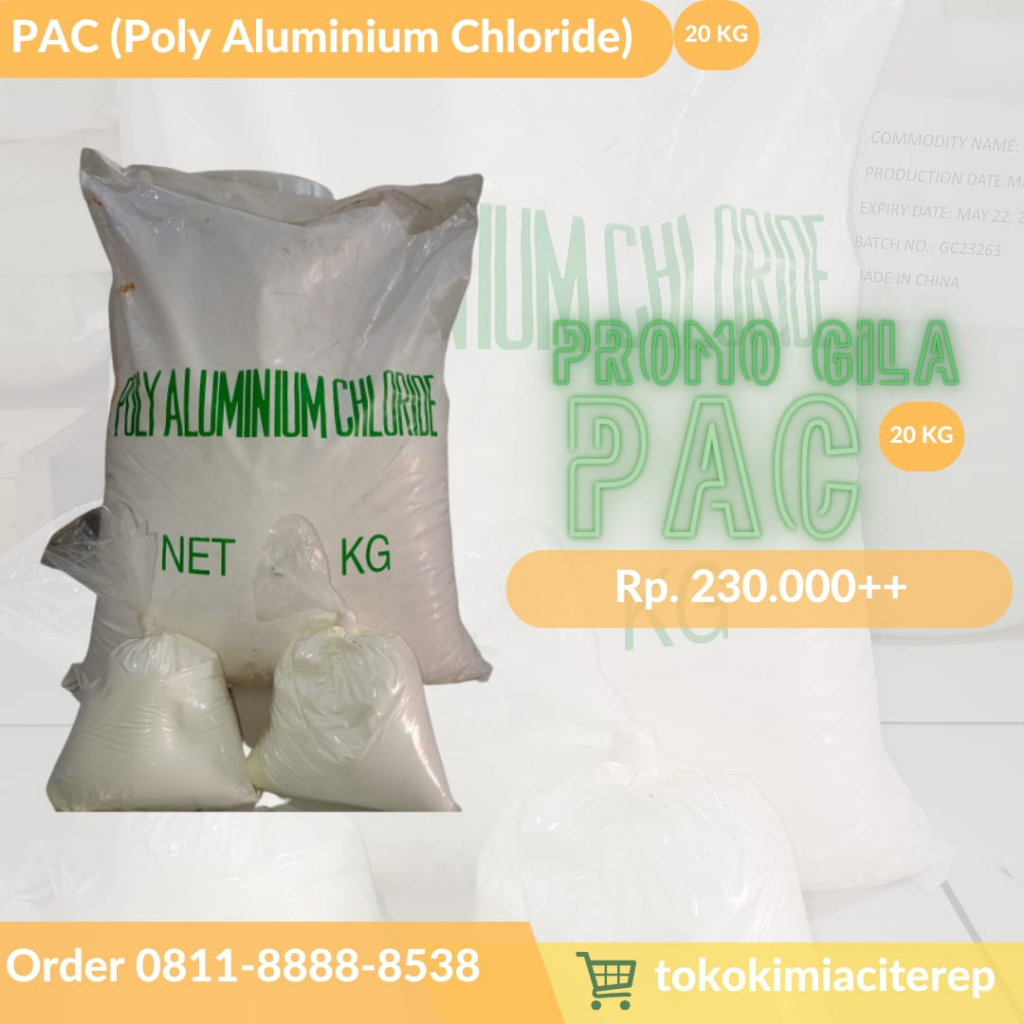 Jual Poly Aluminium Chloride 20 Kg Pac Penjernih Air Kolam Renang