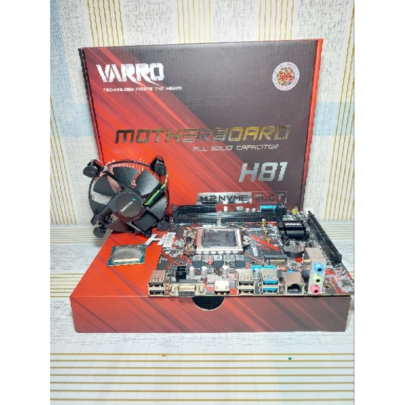 Jual Paket Motherboard H81 Varro + Proc Core i5 4590 + Ram 8Gb - 16Gb ...