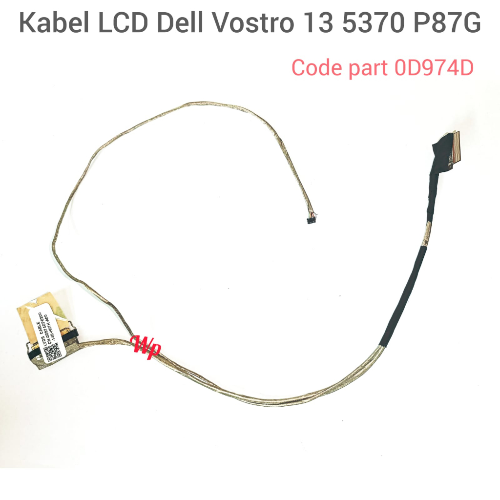 Câble Flex écran LED LCD Pour Dell Vostro 5370 - Référence 0D974D, Marque Cythonworks, Neuf, Compatible