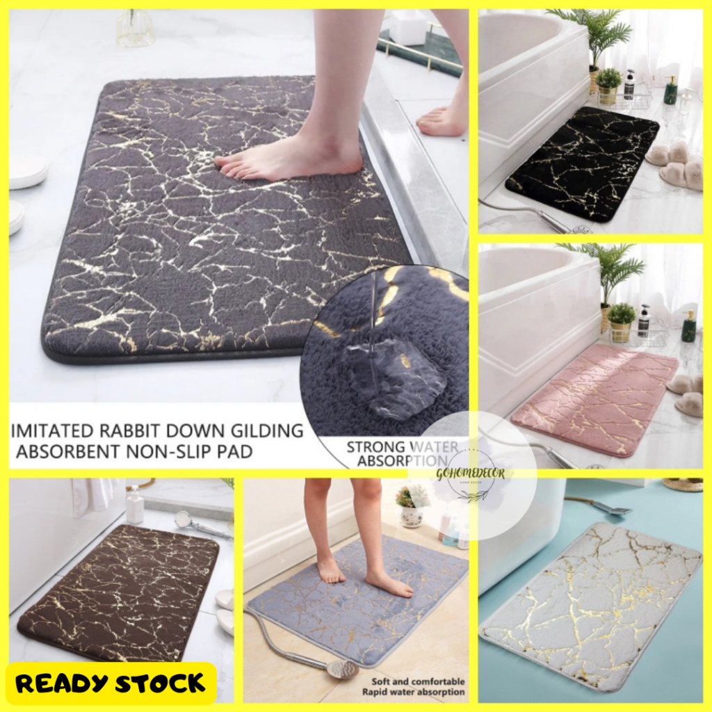Jual GHD Memory Foam Mat Marble / Keset Kaki Premium Anti Slip Rumah ...