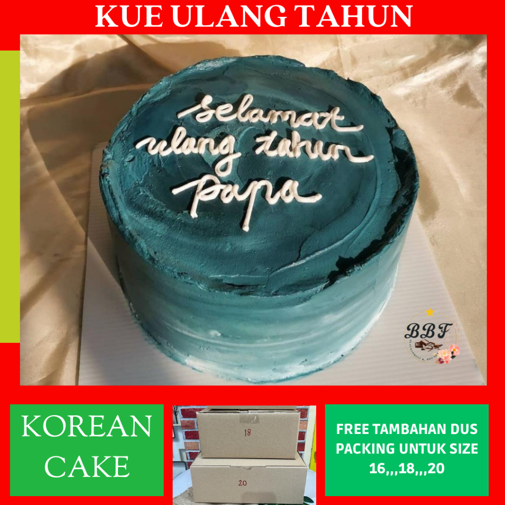 Jual Korean Cake / Korean Bento Cake / Kue Ulang Tahun / Cake Ulang