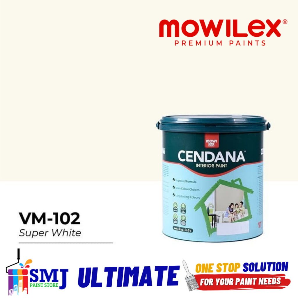 Jual Cat Tembok Interior Mowilex Cendana 102 Super White 5kg Shopee Indonesia 6103