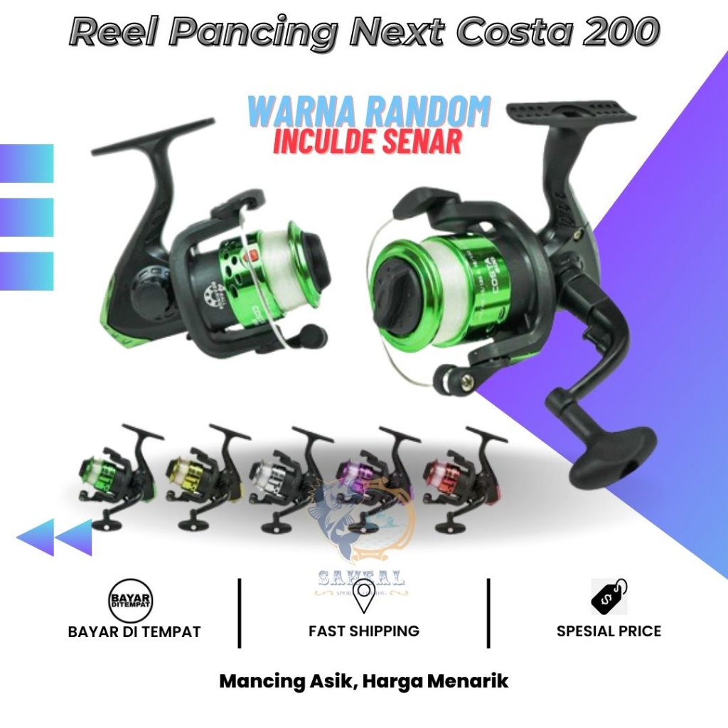 Jual Reel Pancing Murah Next Costa 200 Free Senar | Shopee Indonesia