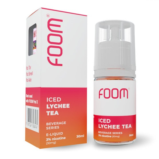 Jual LIQUID FOOM ICED LYCHEE TEA SALT NIC 30MG 30ML Shopee Indonesia