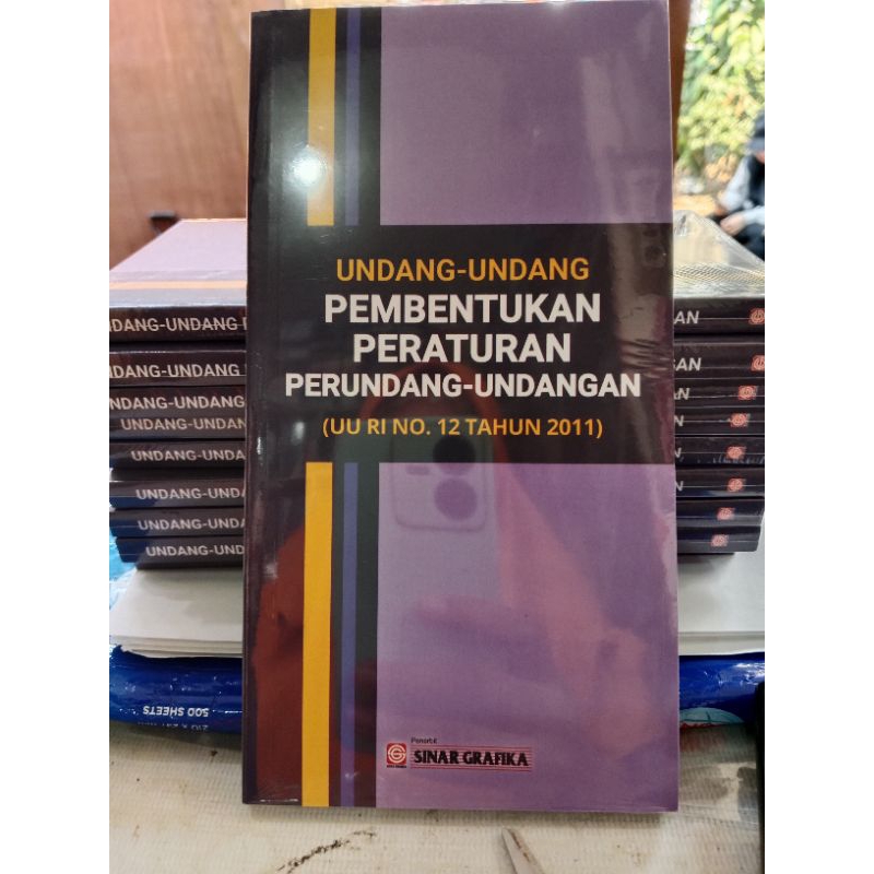 Jual Buku Undang Undang Pembentukan Peraturan Perundang-Undangan (UU RI ...