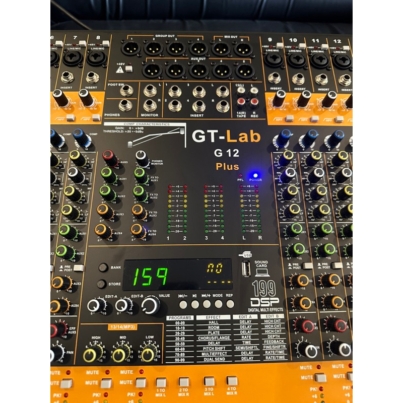 Jual New Mixer GT LAB 12 plus chanel g 12 gtlab G12 plus Compressor