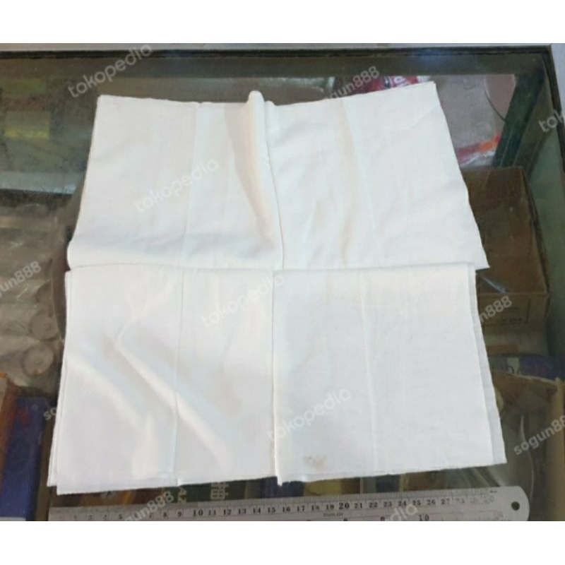 Jual Kain Lap Majun Putih Jahitan Rangkap | Shopee Indonesia