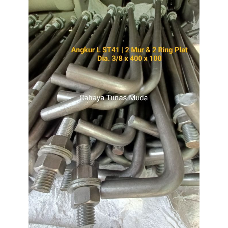 Jual Angkur ST 41 Dia 3/4 X 400mm | Anchor Bolt | Shopee Indonesia