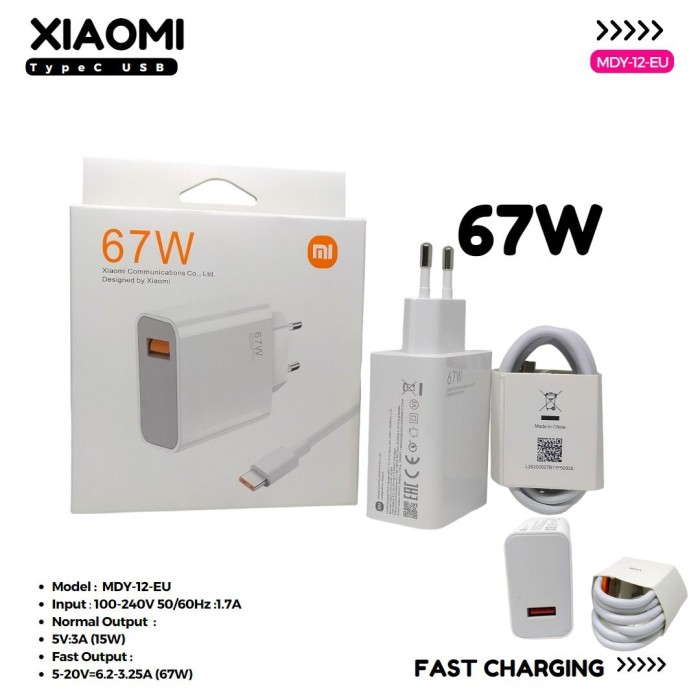 Jual Charger Xiaomi Mi9 67W MDY-12-EH Turbo Fast Charge Original ...
