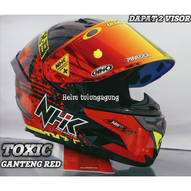 Jual Paket Ganteng Nhk Rx Spesial Series Toxic Ganteng Flat Visor