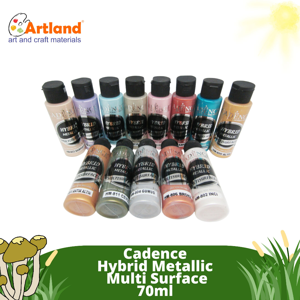 Jual Cadence Hybrid Metallic Acrylic Paint Multi Surface 70ml Shopee