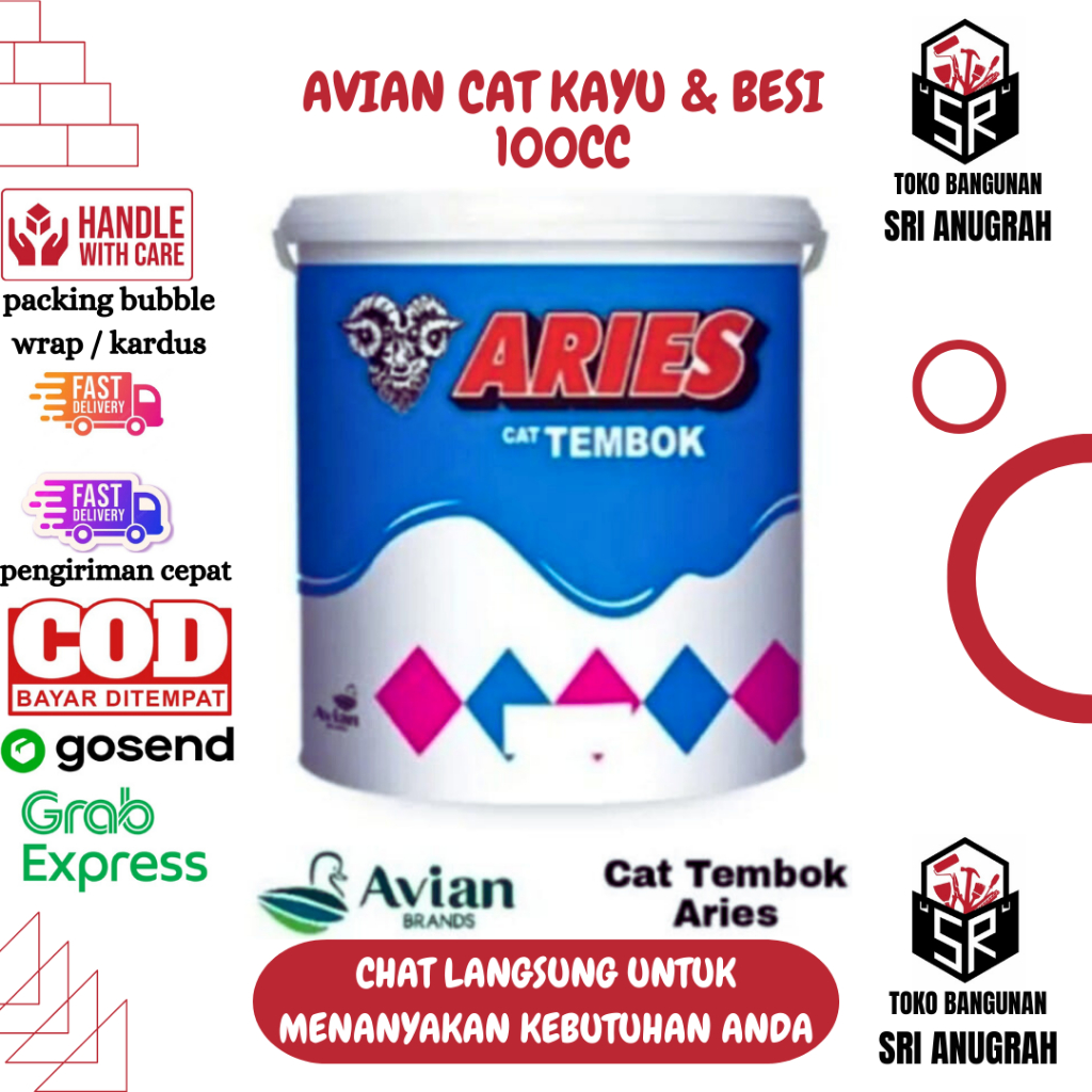 Jual Avian Aries Cat Tembokdinding Rumah Ready Mix 5kg Shopee Indonesia 7091