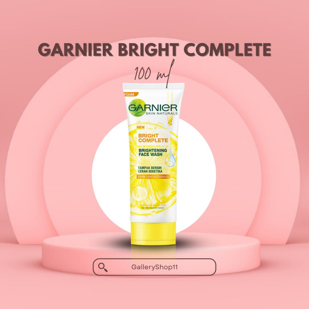 Jual GARNIER Bright Complete Facial Wash 100 ml Shopee Indonesia