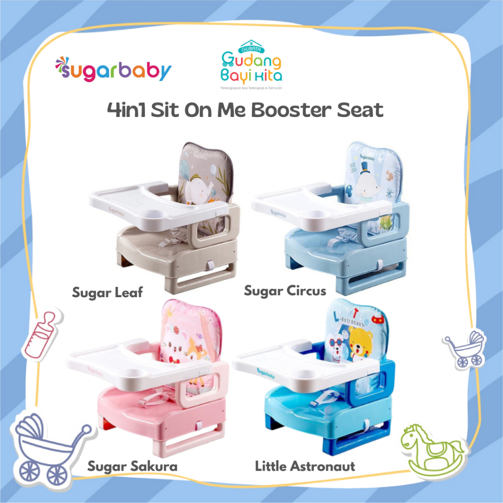 Jual Sugar Baby 4in1 Sit On Me Booster Seat Kursi Makan Portable