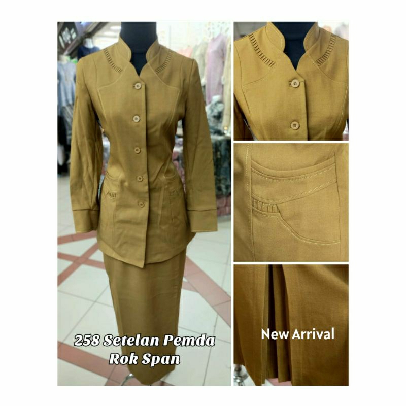 Jual Terlaris Blazer Seragam Wanita Pemda (terang) Pns Guru Sekolah 